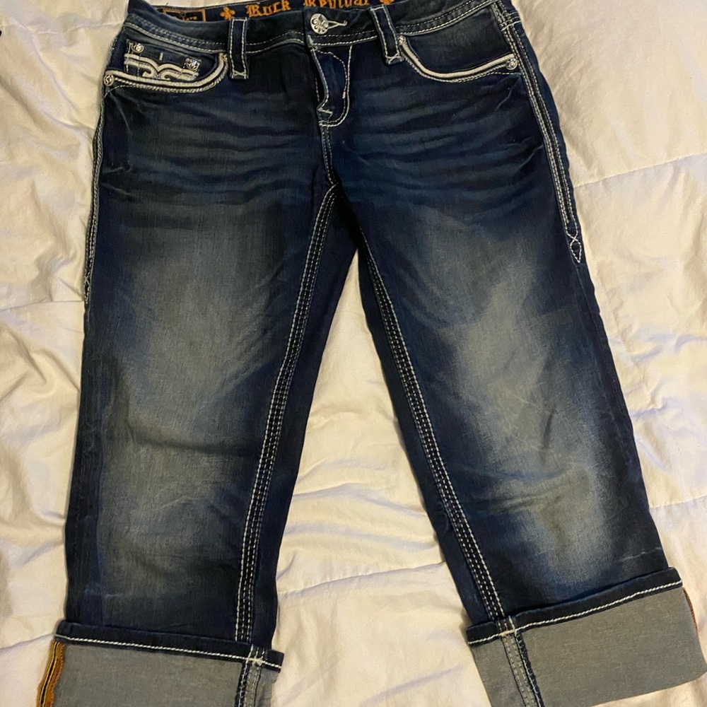 Rock Revival cropped capris size 27 Sukara